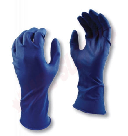 Photo 2 of 5553PF-M : Watson Grease Monkey Blue Latex Gloves, Medium, 50/Box