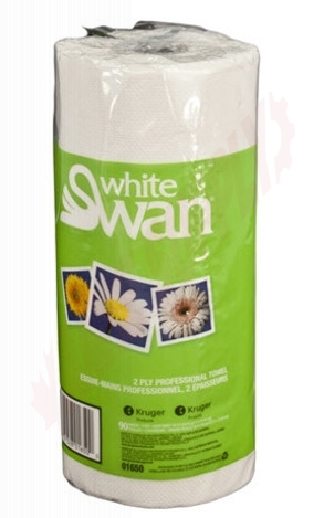 Photo 2 of 01890 : White Swan Professional Perforated Towel Roll, 2 Ply, 90 Sheets/Roll, 24 Rolls/Case