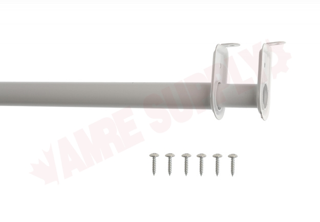 Photo 1 of 25-MR3048W : Taymor Adjustable Closet Rod, 30 - 48, White