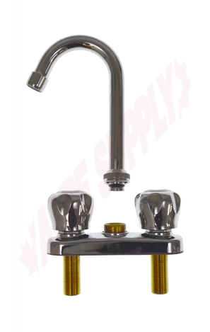 Photo 4 of 27W431LF : Waltec Two Handle Deck Faucet, Fluted Handles, Chrome