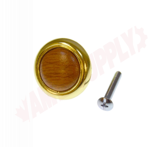 Photo 1 of BP3816130251 : Richelieu Cabinet Knob, Red Oak / Brass