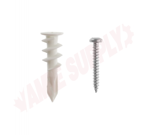 Photo 2 of NA8LVMK : Reliable Fasteners Nylon Anchor with Screw, #8 x 1-5/8, 5/Pack