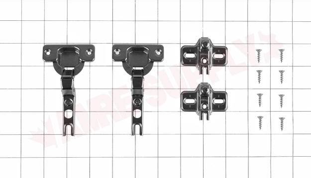 Photo 8 of BP91M27521180 : Richelieu Modul Inset Hinge 100°, Self Closing with Plate, 2/Pack