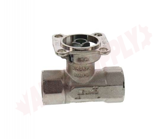 Photo 1 of B211B : Belimo 2-Way Actuator Valve Body Only 1/2 1.9 Cv Ch. Plated Brass Ball & Nickel Plated Brass Stem