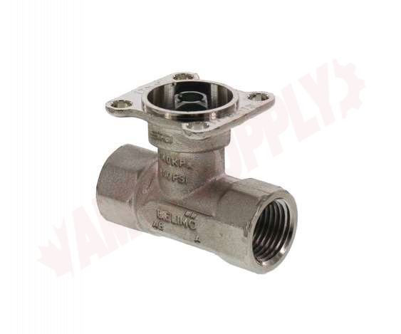 Photo 2 of B211B : Belimo 2-Way Actuator Valve Body Only 1/2 1.9 Cv Ch. Plated Brass Ball & Nickel Plated Brass Stem