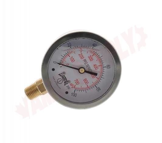 1/4"NPT 0-100PSI 2.5" DIAL WINTERS 100PSI PRESSURE GAUGE STAINLESS PFQ804 