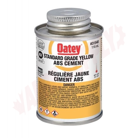 Photo 1 of 31540 : Oatey ABS Standard Yellow Cement, 118mL