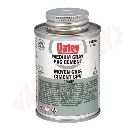 Photo 1 of 31505 : Oatey PVC Medium Grey Cement, 118mL