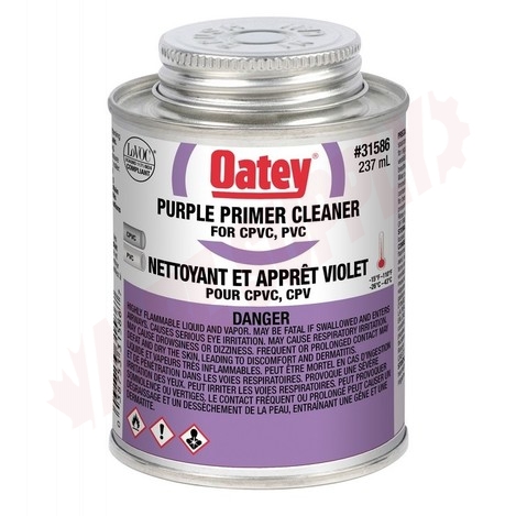 Photo 1 of 31586 : Oatey Purple Primer Cleaner, 237mL