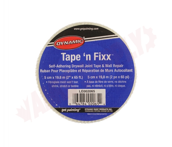 Photo 2 of LE002065 : Dynamic 2 x 65' Drywall Joint Tape N' Fixx
