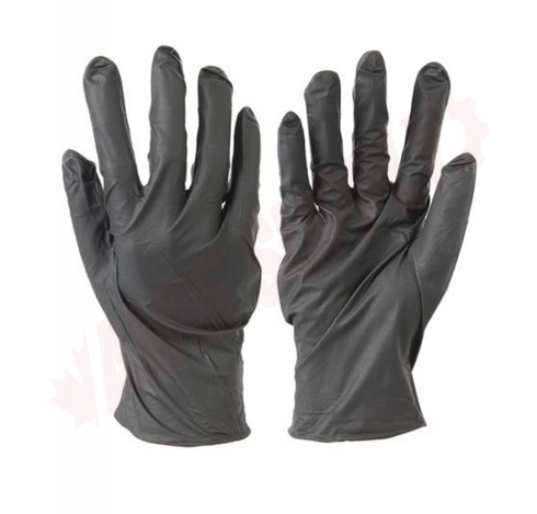 Photo 2 of 647670 : Silverline Powder-Free Nitrile Gloves, Black, Extra Large, 100/Box