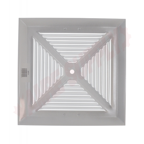 Photo 2 of K100F : Reversomatic Bathroom Fan Grille, 11-1/8 x 11-1/8 with Center Hole