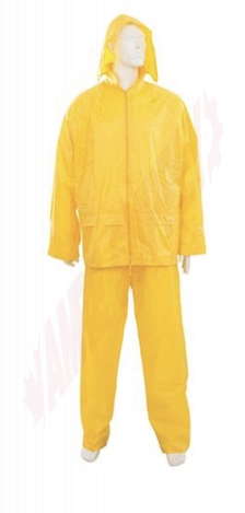 Photo 1 of 917027 : Silverline 2 Piece Rain Suit, Yellow, Extra Large