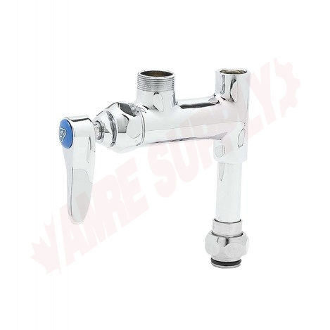 Photo 1 of B-0155-LNEZ : T&S EasyInstall Add-On Faucet, No Nozzle, Lever Handle