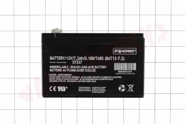 Photo 9 of SLA12-7 : Battery, 7.2Ah 12V Sealed Lead