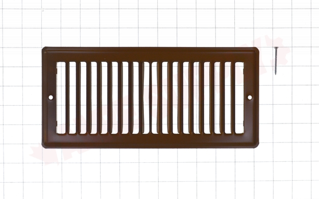 Photo 6 of RG1278-A : Imperial Louvered Toe Space Grille, 4 x 10, Brown