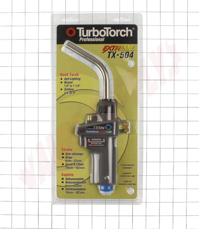 Photo 3 of 0386-1293 : TurboTorch TX-504 Propane/MAP-Pro Extreme Torch