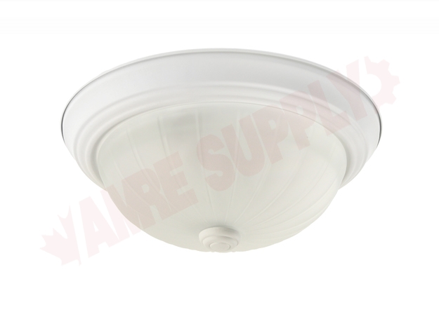 Photo 1 of 625021WH : Galaxy Lighting 11 Flush Mount, White, Frosted Melon, 2x40W