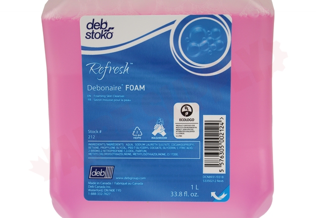 Photo 6 of DEB212 : Deb Foaming Skin Cleanser, 8x1L Cartridges