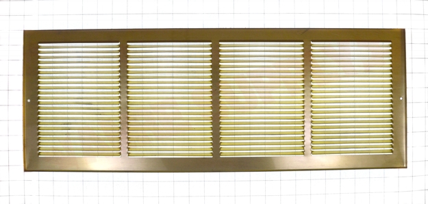 Photo 6 of RG0518 : Imperial Sidewall Grille, 24 x 8, Polished Brass