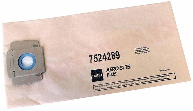 Photo 2 of 80-7524289 : Taski Aero 8/15 Paper Filter Bags, 10/Pack