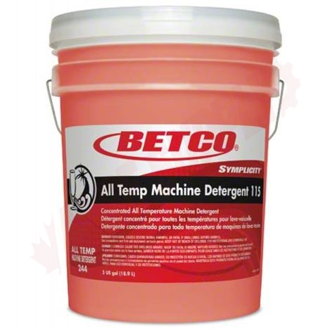 Photo 1 of 2447800 : Betco Symplicity All Temp Machine Detergent, 5 Gallon
