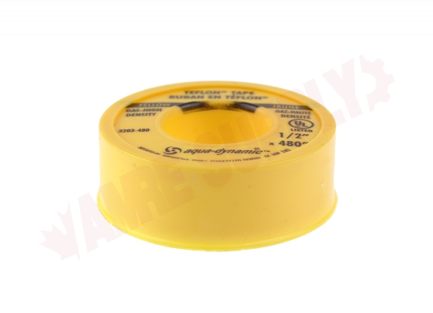 Photo 4 of 203-480 : Aqua-Dynamic Yellow Gas Thread Seal Tape, 1/2 x 480