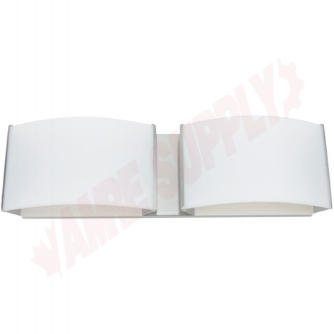 Photo 1 of 65841 : Standard Lighting LED Wall Sconce, Double, Brushed Nickel, 4000K, Frosted Acrylic, 20W