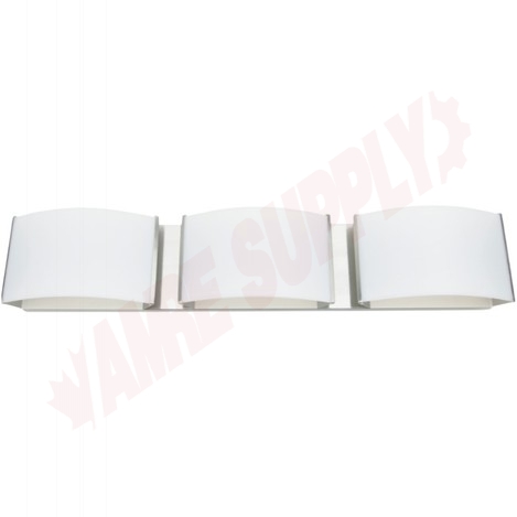 Photo 1 of 65843 : Standard Lighting LED Wall Sconce, Triple, Brushed Nickel, 4000K, Frosted Acrylic, 30W