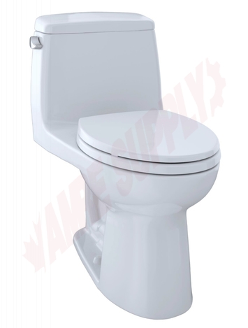Photo 1 of MS854114E#01 : Toto Eco UltraMax One-Piece Elongated Toilet, Cotton White, with Seat