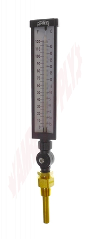 Photo 1 of TIM102A : Winters TIM Industrial 9IT Thermometer, 3-1/2, Aluminum, 0-120°F