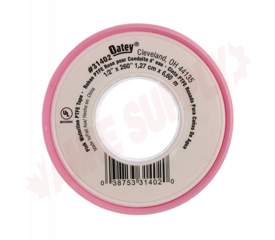 Photo 2 of 31402D : Oatey Pink Waterline Thread Seal Tape, 1/2 x 260