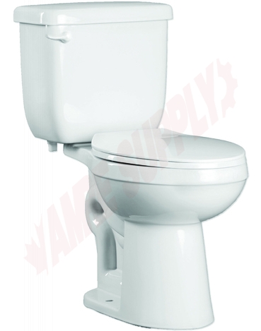 Photo 1 of PFCT103HEWH : ProFlo Complete Toilet Kit, Elongated Bowl, White, with Seat & Wax Ring, ADA