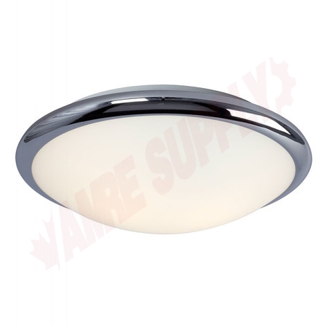 Photo 1 of L612392CH010A1 : Galaxy 12 Flush Mount, Polished Chrome, Satin White Glass, 12W LED Included