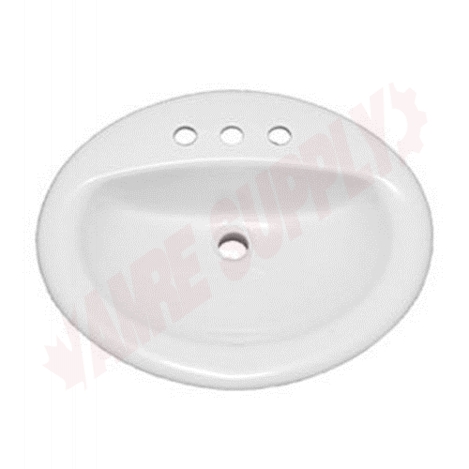 Photo 1 of PF20174WH : ProFlo Drop-In Bathroom Sink, 4 Centers, White