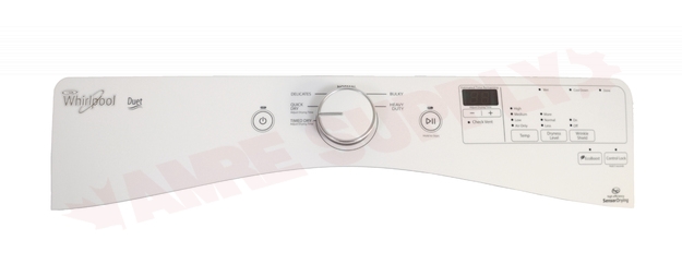 Photo 2 of W11095116 : Whirlpool Dryer Control Panel, White