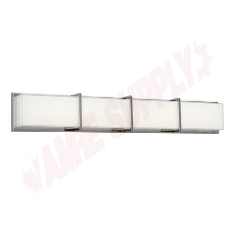 Photo 1 of L721684CH : Galaxy Lighting LED Vanity Light, Chrome, White Glass, 42W LED Included
