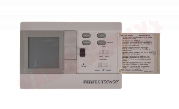 Photo 10 of PS3110 : Robertshaw PerfectSense Digital Thermostat, Programmable, Heat/Cool