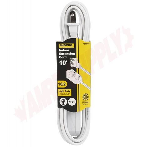 Photo 1 of P010783 : Shopro 16-2 3-Outlet Indoor Extension Cord, 10'/3m