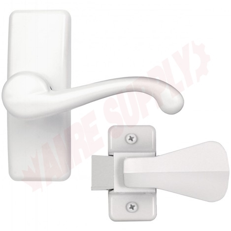 Photo 1 of SKGLWH : Ideal Security Storm Door Handle Set, White