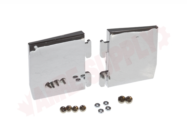 Photo 1 of WR2M1687 : GE WR2M1687 Refrigerator Door Shelf End Cap Set, Stainless, 2 Pieces