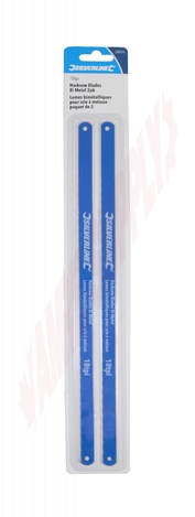 Photo 3 of 538216 : Silverline 12 Bi-Metal Hacksaw Blades, 18TPI, 2/Pack