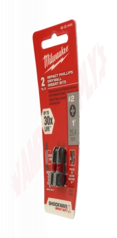 Photo 5 of 48-32-4444 : Milwaukee 2-Piece #2 Phillips Shockwave 1 Reduced Diameter Drywall Bits