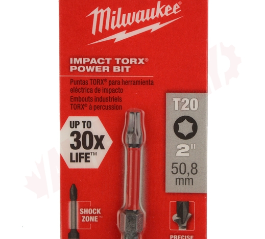 MILWAUKEE ELEC TOOL 48-32-4484 2 T20 Torx Power Bit
