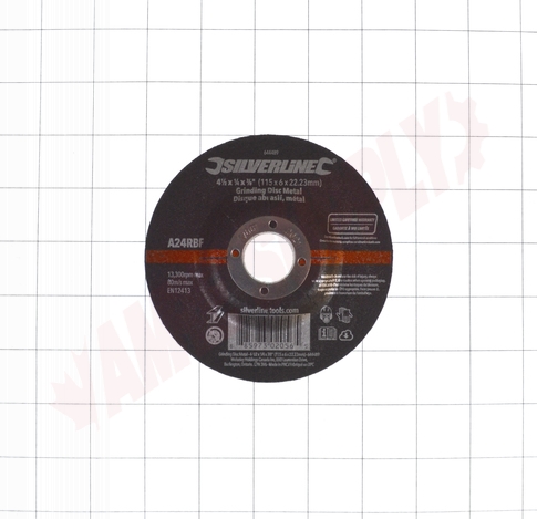 Photo 4 of 644489 : Silverline Heavy Duty Metal Grinding Disc, 4-1/2 x 1/4