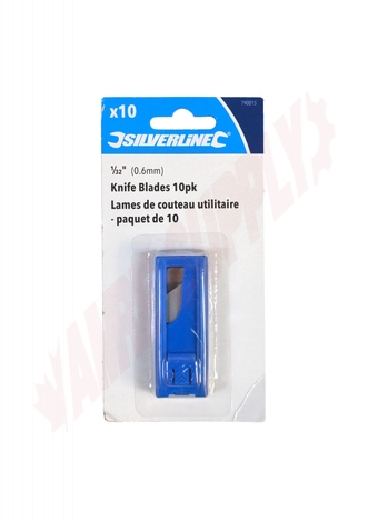 Photo 3 of 790015 : Silverline Utility Knife Blades, 1/32, 10/Pack