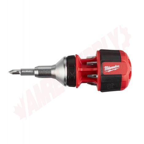 Photo 1 of 48-22-2330 : Milwaukee 8-in-1 Compact Ratcheting Multi-Bit Screwdriver