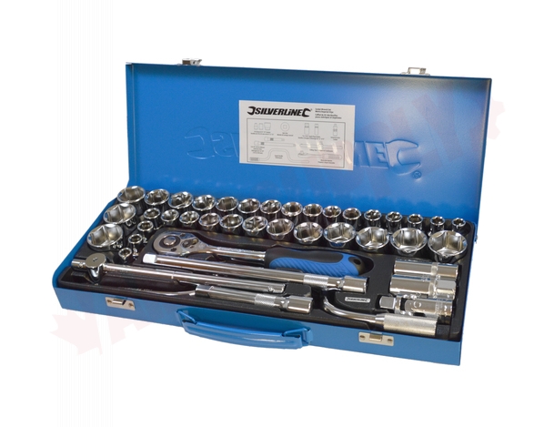 Photo 1 of 102748 : Silverline Socket Wrench Set, Metric/Imperial, 42 Piece