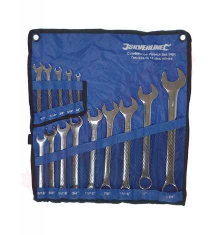 Photo 1 of 194048 : Silverline Combination Spanner Wrench Set, 14 Piece