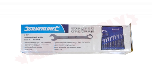 Photo 3 of 194048 : Silverline Combination Spanner Wrench Set, 14 Piece